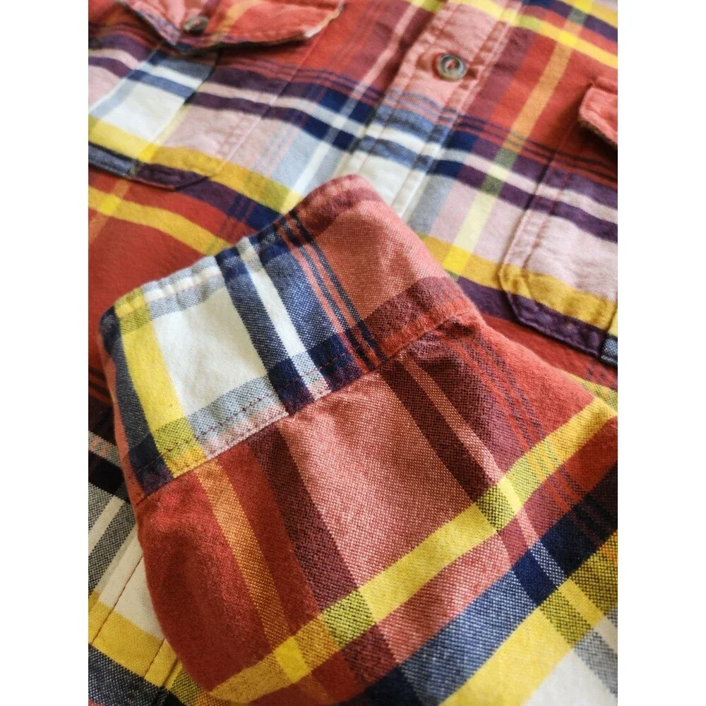 The North Face Men's Heritage Plaid Flannel Shirt Size L Cabincore Outdoor